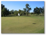 Mystic Sands Golf & Country Club - Balgal Beach: Green on Hole 1