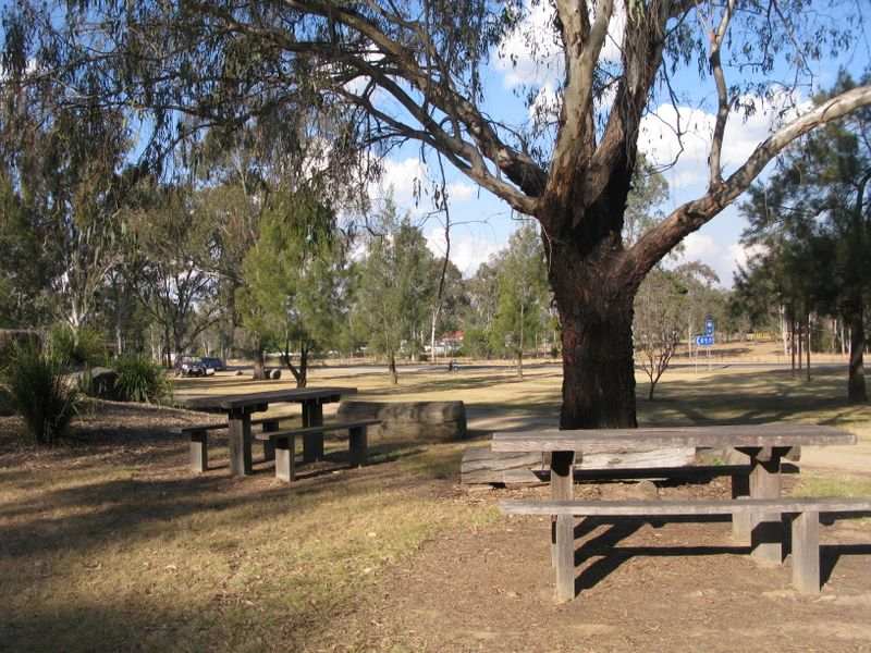Tipperary Flat Park - Nanango: Picnic tables in shady area