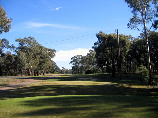 Neangar Park Golf Course - Bendigo: Fairway view Hole 4