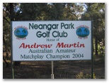 Neangar Park Golf Course - Bendigo: Neangar Park Golf Club welcome sign