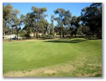 Neangar Park Golf Course - Bendigo: Green on Hole 3