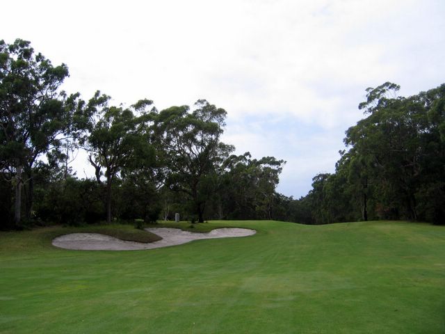Nelson Bay Golf Course - Nelson Bay: Large fairway bunker on Hole 22