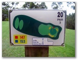 Nelson Bay Golf Course - Nelson Bay: Layout of Hole 20 - Par 3, 153 meters