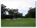 Nelson Bay Golf Course - Nelson Bay: Large fairway bunker on Hole 22