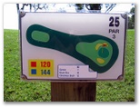 Nelson Bay Golf Course - Nelson Bay: Layout of Hole 25 - Par 3, 144 meters