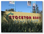 Stockton Beach Tourist Park - Stockton Newcastle: Stockton Beach Tourist Park welcome sign