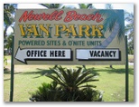 Newell Beach Caravan Park - Newell Beach: Newell Beach Van Park welcome sign