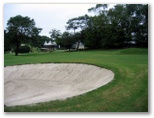 North Ryde Golf Course - North Ryde Sydney: Green on Hole 2 with large bunker