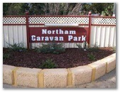 Northam Caravan Park - Northam: Welcome sign