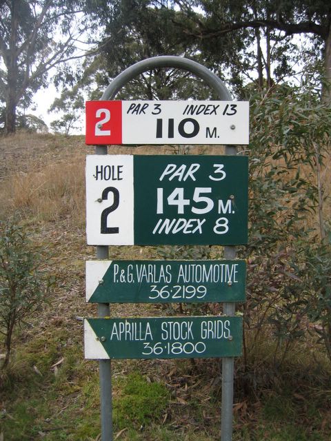 Oberon Golf Course - Oberon: Hole 2: Par 3, 110 metres