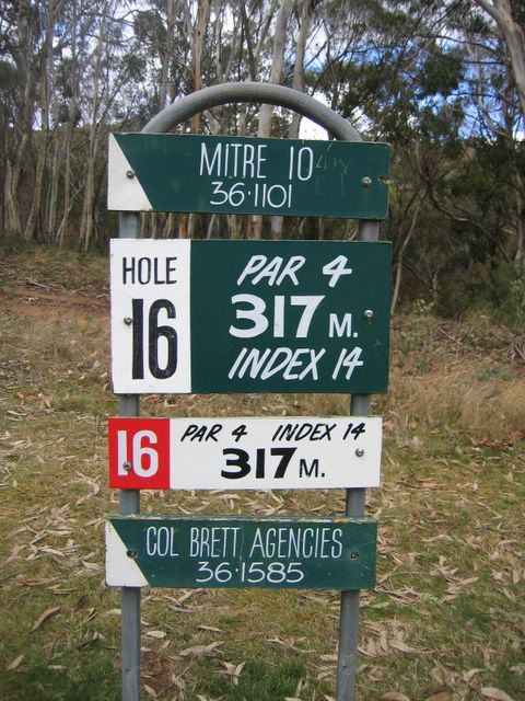 Oberon Golf Course - Oberon: Hole 16: Par 4, 317 metres