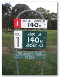 Oberon Golf Course - Oberon: Hole 1: Par 3, 140 metres