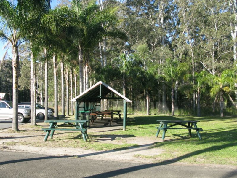 Bewong Rest Area - Bewong: Tables and sheltered picnic area for the use of Service Station customers.