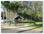 Bewong Rest Area - Bewong: Tables and sheltered picnic area for the use of Service Station customers.