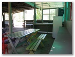 Omeo Caravan Park - Omeo: Interior of camp kitchen