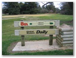 Duntryleague Golf Course - Orange: Hole 8: Par 4, 328 metres.  Sponsored by Central Western Daily, Orange