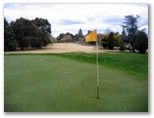 Duntryleague Golf Course - Orange: Green on Hole 8 looking back along fairway