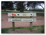Duntryleague Golf Course - Orange: Hole 9: Par 4, 404 metres.  Sponsored by McDonalds 110 Bathurst Road, Orange