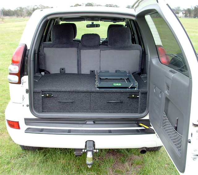 ORS OffRoad Systems - Smeaton Grange: ORS OffRoad Systems - Australia Wide: Standard 2 drawer in charcoal carpet with ORS Fridge Slide