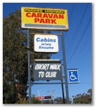 Parkes Highway Caravan Park - Parkes: Parkes Highway Caravan Park welcome sign