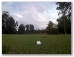 Parkwood International Golf Course - Parkwood, Gold Coast: Approach to the green on Hole 6