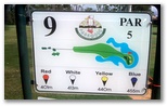 Parkwood International Golf Course - Parkwood, Gold Coast: Hole 9 Par 5, 455 meters