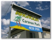 Magnolia Caravan Park - Pialba: Welcome sign
