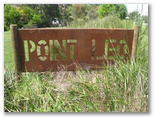  Point Leo Foreshore Reserve - Point Leo: Point Leo Caravan Park welcome sign.