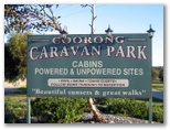 Coorong Caravan Park - Policemans Point: Coorong Caravan Park welcome sign