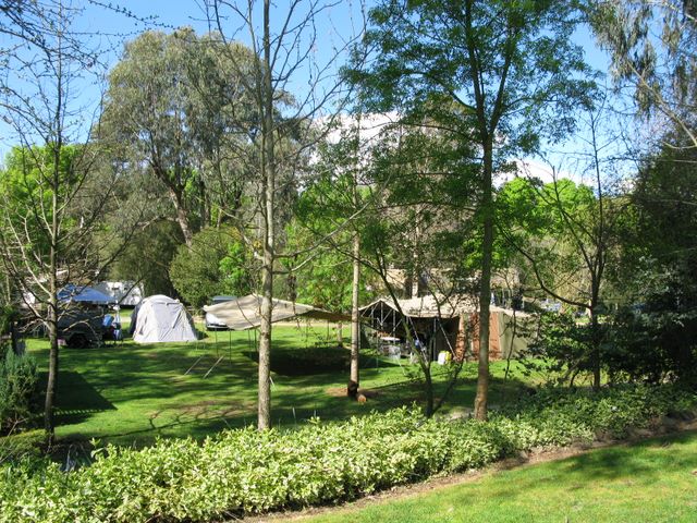 Riverview Caravan Park - Porepunkah: Area for tents and camping
