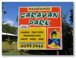Pandanus Caravan Park - Port Douglas: Pandanus Caravan Park welcome sign
