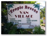 Tropic Breeze Van Village - Port Douglas: Tropic Van Village welcome sign