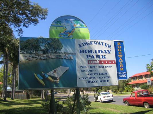 Edgewater Holiday Park - Port Macquarie: Edgewater Holiday Park welcome sign