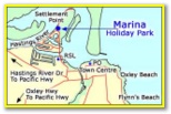 Marina Holiday Park - Port Macquarie: Location map
