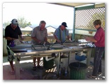 Gulfhaven Caravan Park - Port: Reaping the reward of a good day of fishing.