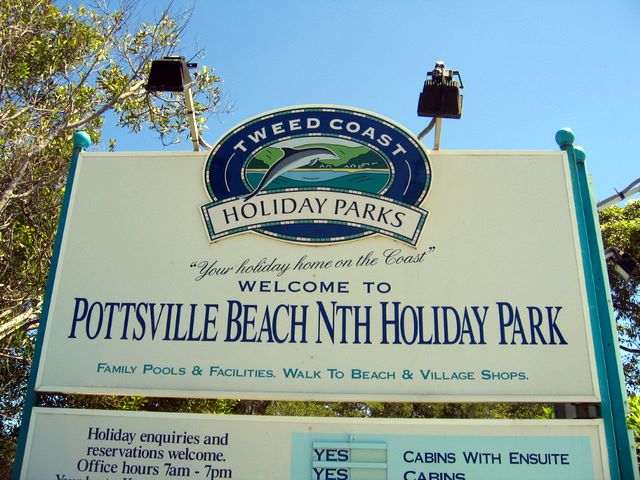 Pottsville North Holiday Park - Pottsville: Welcome sign