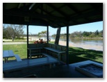 Pottsville South Holiday Park - Pottsville: Delightful river views from Camp Kitchen