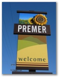 Premer Lions Park Caravan Park - Premer: Premer Town welcome sign