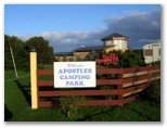 Apostles Camping Park & Cabins - Princetown: Apostles Camping Park welcome sign