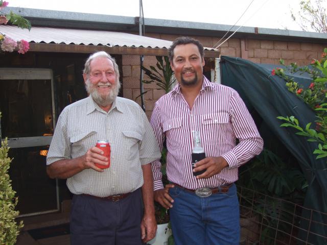 Indee Station Farmstay - Pt Hedland: Colin & son Malcolm (5th September 2009 ? )
