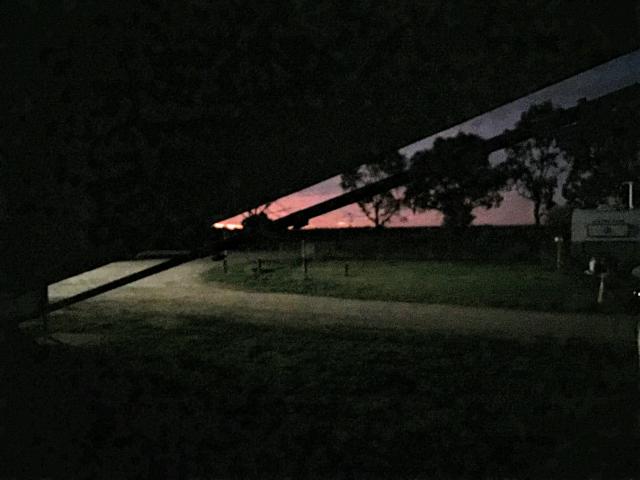 Pyramid Hill Caravan Park - Pyramid Hill: Beautiful sunset. The remains of the day.