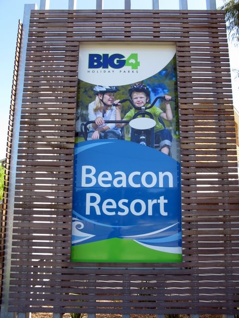 BIG4 Beacon Resort - Queenscliff: BIG4 Beacon Resort welcome sign.