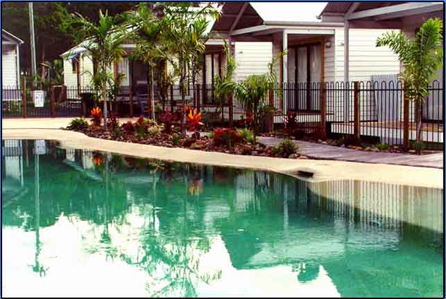 Rainbow Beach Holiday Village - Rainbow Beach: Cottages with views of the pool