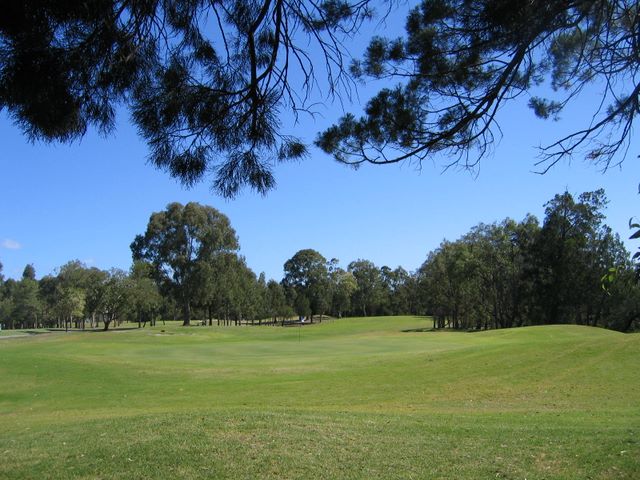 Redland Bay Golf Course - Redland Bay: The fairways on the course are well maintained and quite undulating in places -  Green on Hole 5
