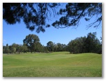 Redland Bay Golf Course - Redland Bay: The fairways on the course are well maintained and quite undulating in places -  Green on Hole 5