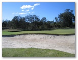 Redland Bay Golf Course - Redland Bay: Large bunker in front of Green on hole 8