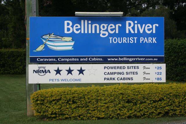 Bellinger River Tourist Park - Repton: Bellinger River Tourist Park welcome sign
