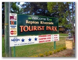 Historical Photos of Bellinger River Tourist Park 2007 - Repton: Bellinger River Tourist Park welcome sign.