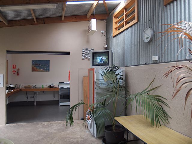 Lakeside Tourist Park by Russell Barter - Robe: Interior of camp kitchen
