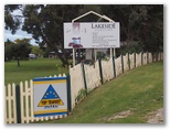 Lakeside Tourist Park by Russell Barter - Robe: Lakeside Tourist Park welcome sign